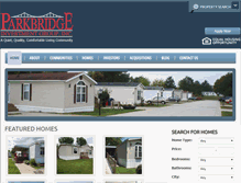 Tablet Screenshot of parkbridgehomes.com